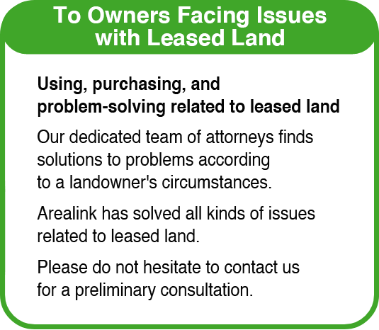 Using, purchasing, and problem-solving related to leased land